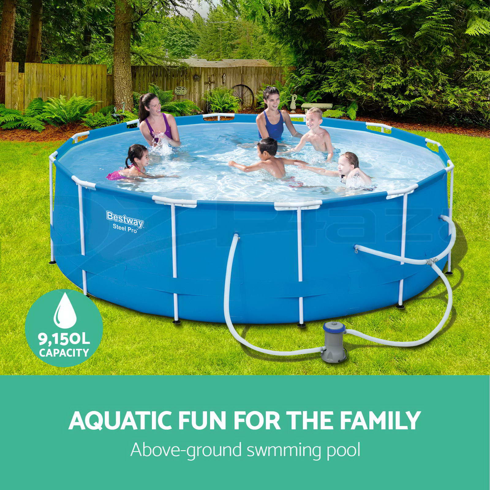 above ground pools with filter and pump