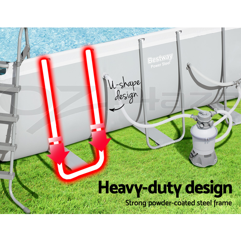 Bestway Swimming Pool Above Ground Rectangular Pools Sand Filter Pump