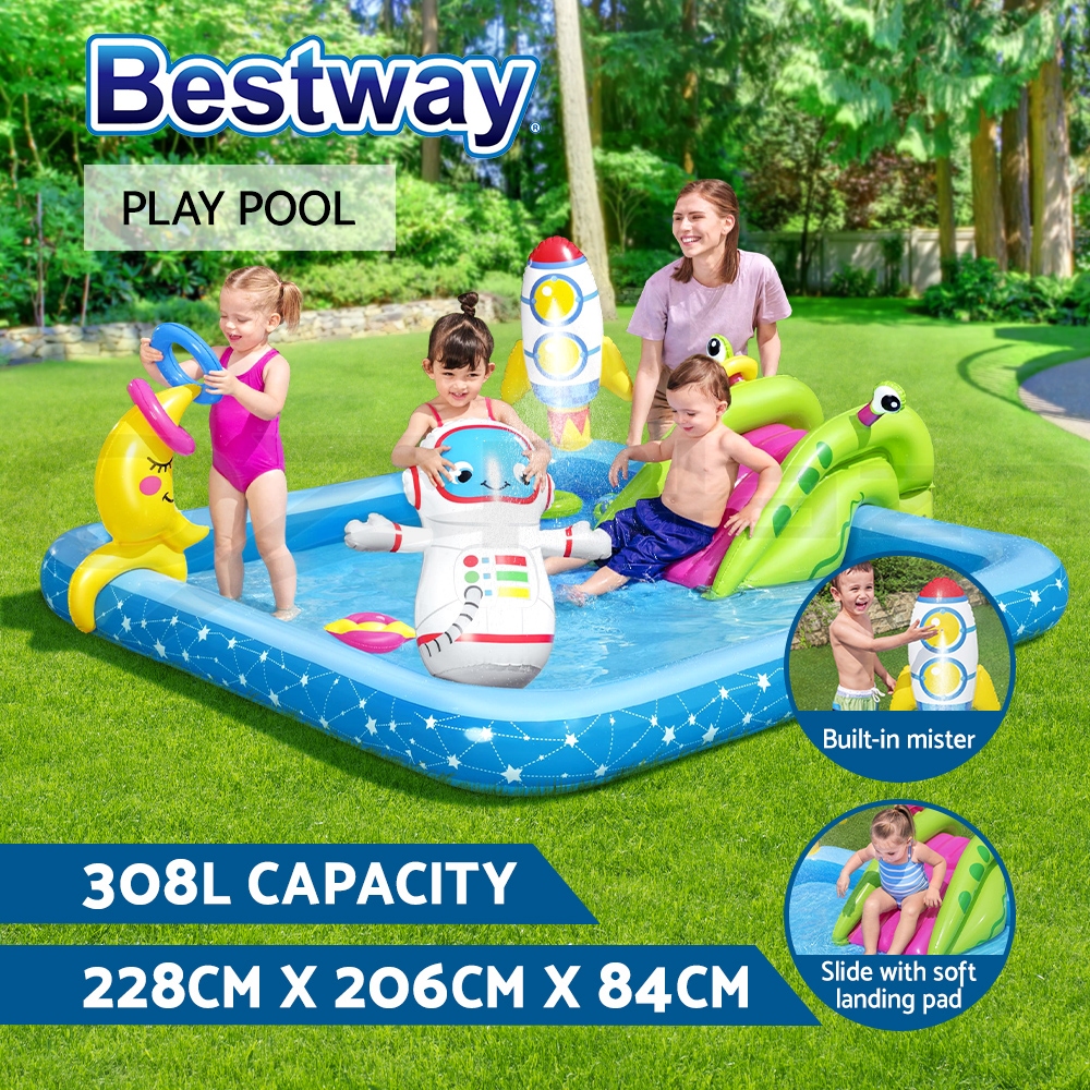 Bestway Kids Pool Above Ground Family Children Splash Play Pools Outdoor Toys - Picture 9 of 16