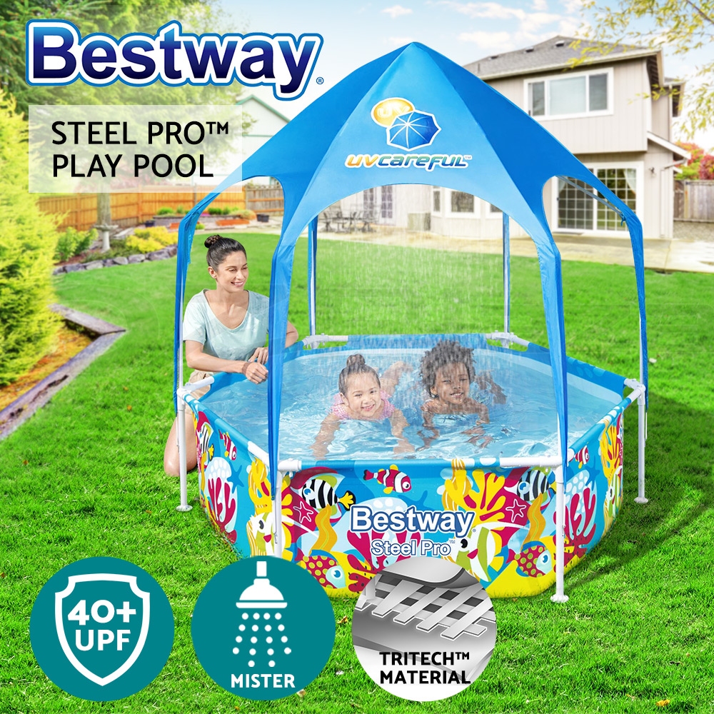 Bestway Kids Pool Above Ground Family Children Splash Play Pools Outdoor Toys - Picture 15 of 16