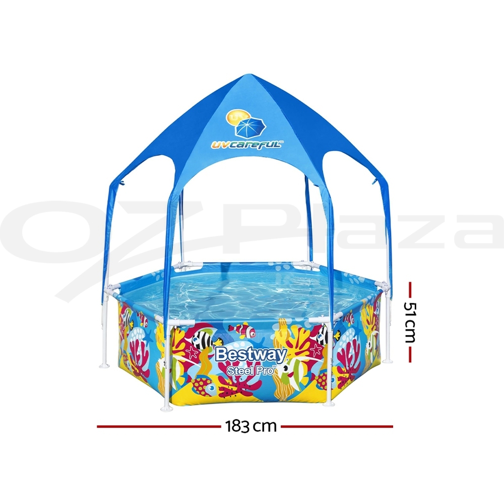 Bestway Kids Pool Above Ground Family Children Splash Play Pools Outdoor Toys - Picture 16 of 16