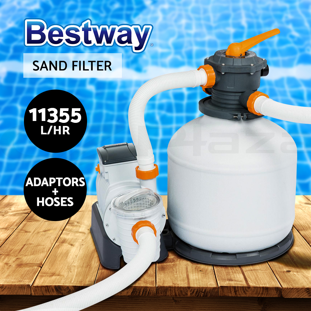 Bestway Swimming Pool Sand Filter Above Ground Pools Cleaner Cleaning Pump - Picture 16 of 19