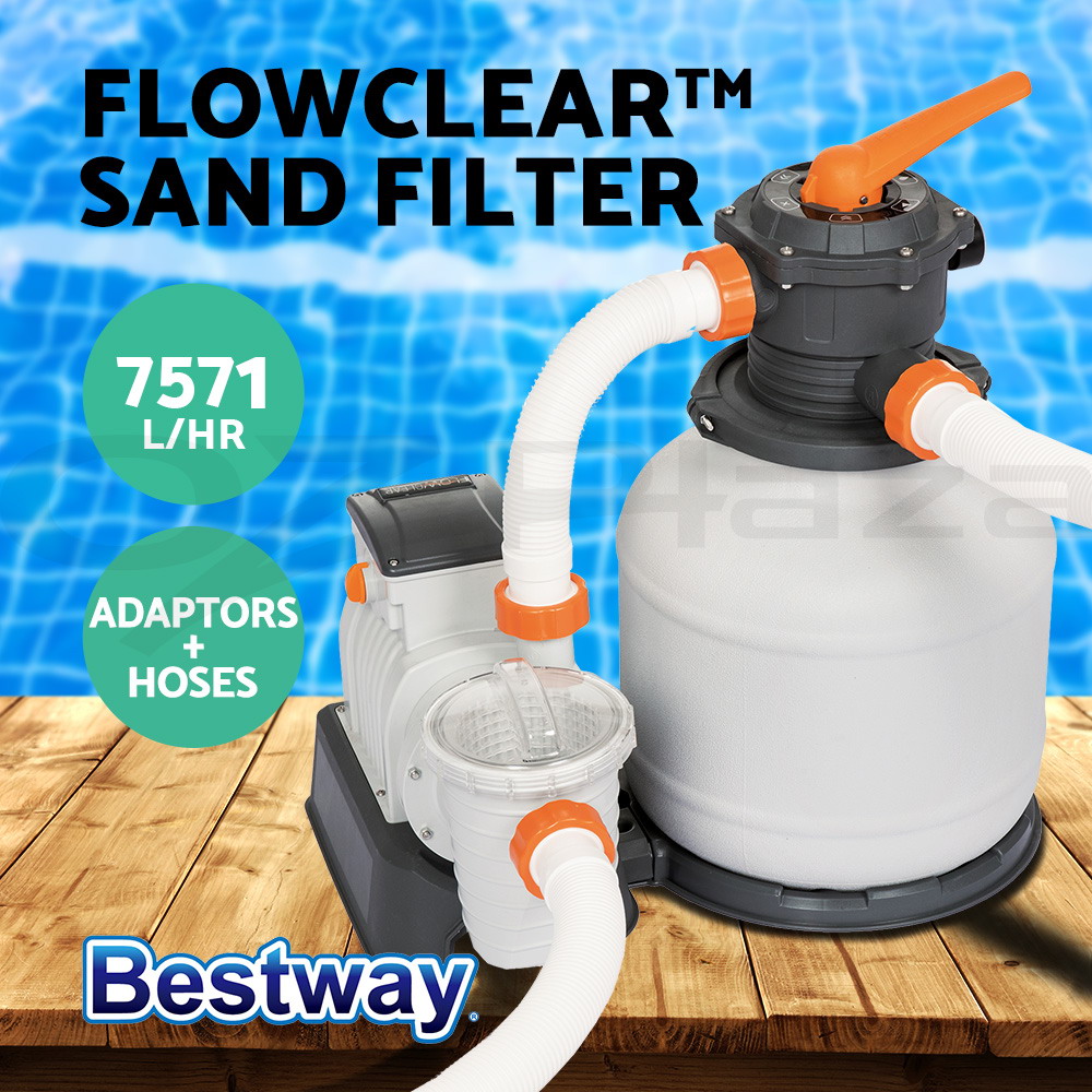 Bestway Swimming Pool Sand Filter Above Ground Pools Cleaner Cleaning Pump - Picture 14 of 19
