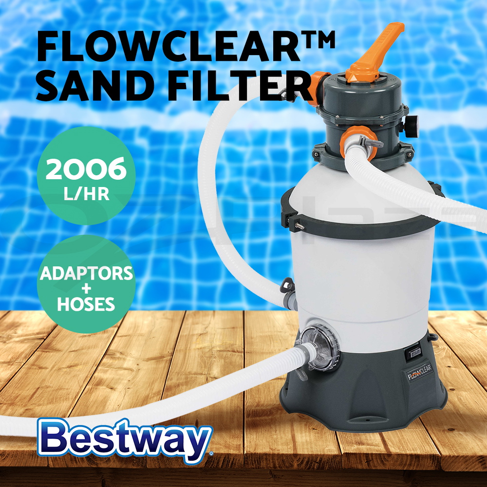 Bestway Swimming Pool Sand Filter Above Ground Pools Cleaner Cleaning Pump - Picture 18 of 19