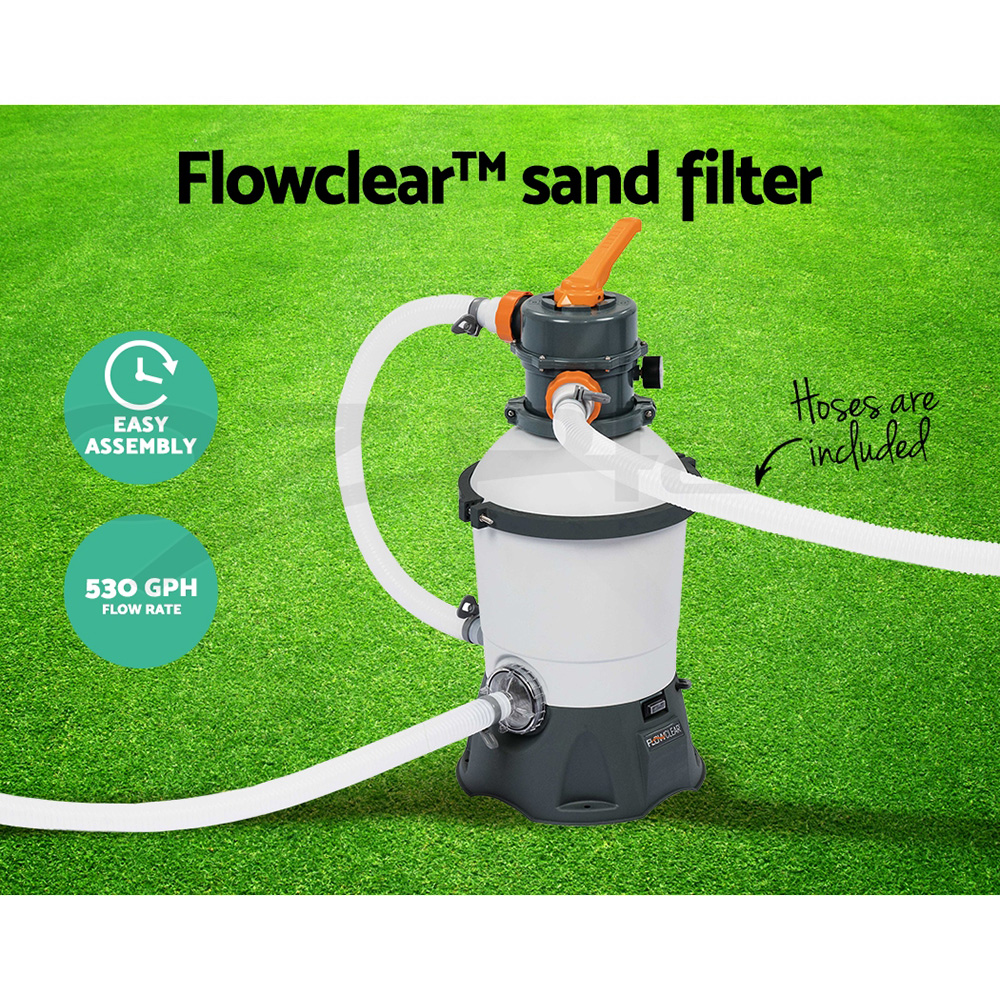 Bestway Swimming Pool Sand Filter Above Ground Pools Cleaner Cleaning Pump - Picture 19 of 19
