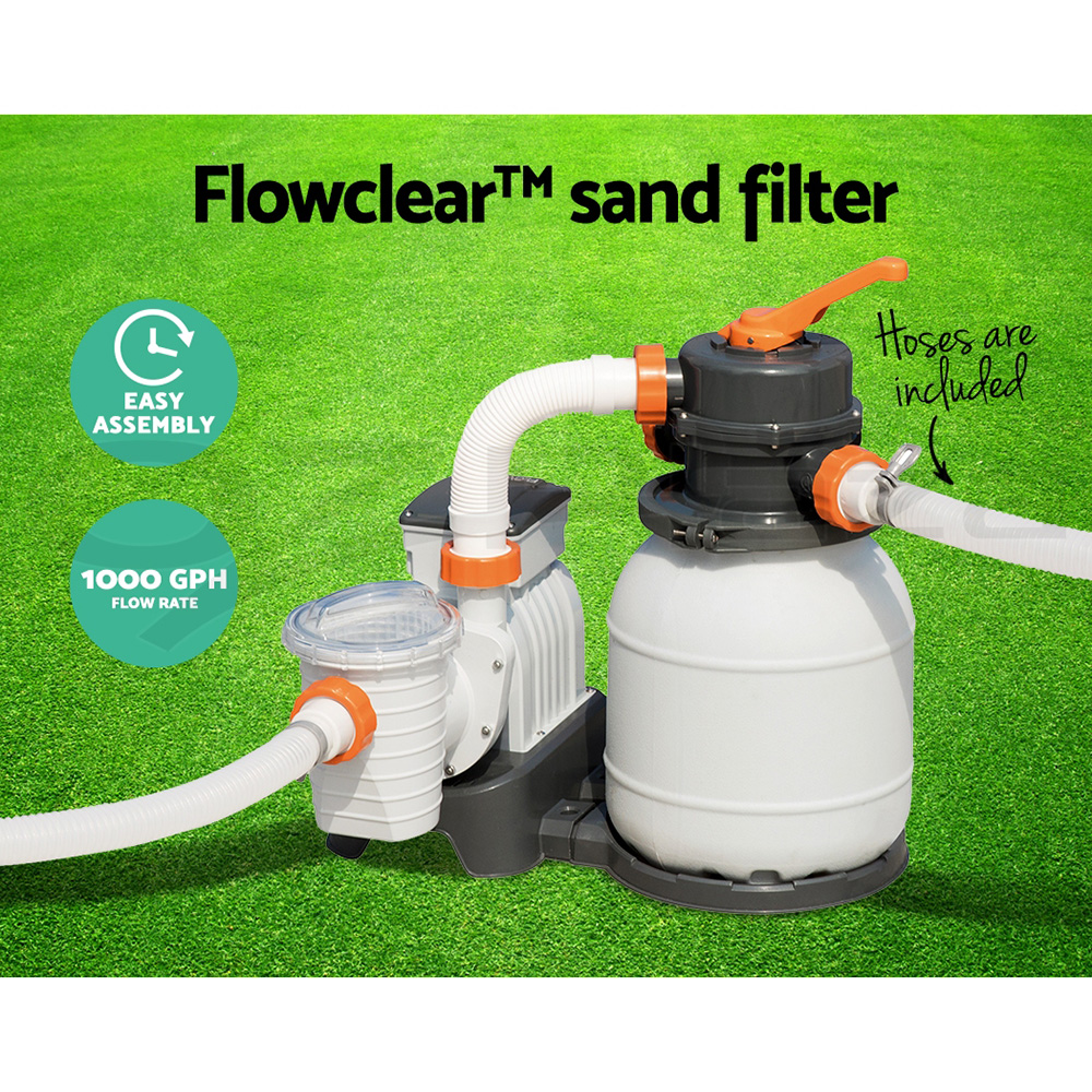 above ground pools with filter and pump