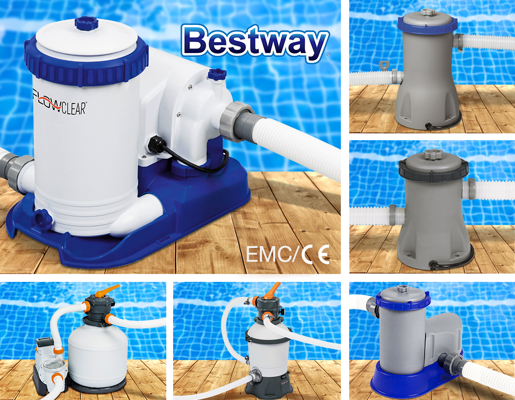 Bestway Above Ground Swimming Pool - Sand Filter Pump / Cartridge Do Intex Pumps Work On Bestway Pools