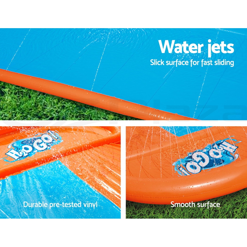 water slide with slip and slide