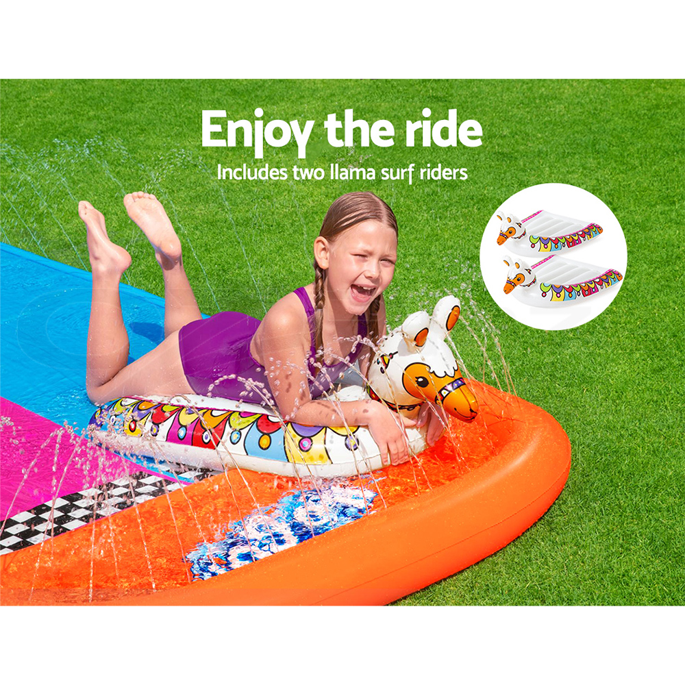 water slide with slip and slide