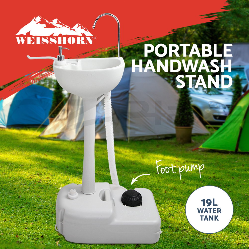 Weisshorn Camping Portable Sink Wash Basin Stand Food Event 19L Water Capacity 9350062119211 eBay