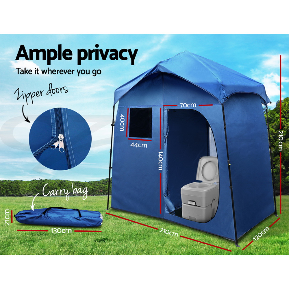camping toilet frame