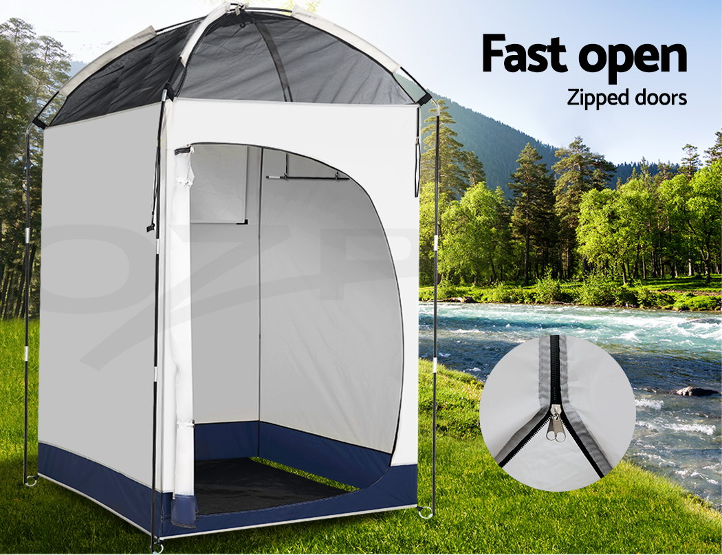 Weisshorn 20L Outdoor Portable Toilet Camping Shower Tent Pop Up Change