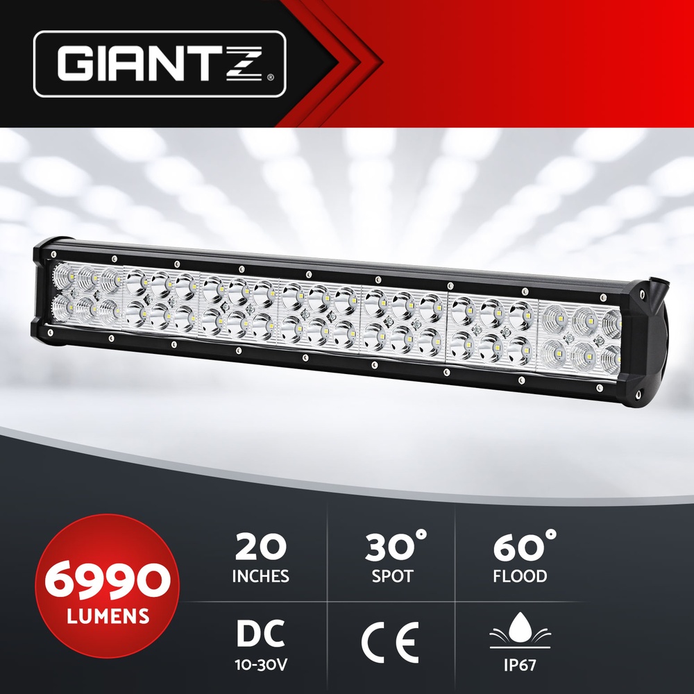 Giantz LED Driving Light 20/28/50 Inch Flood Spot Light Bar Driving Lamp - Picture 9 of 17