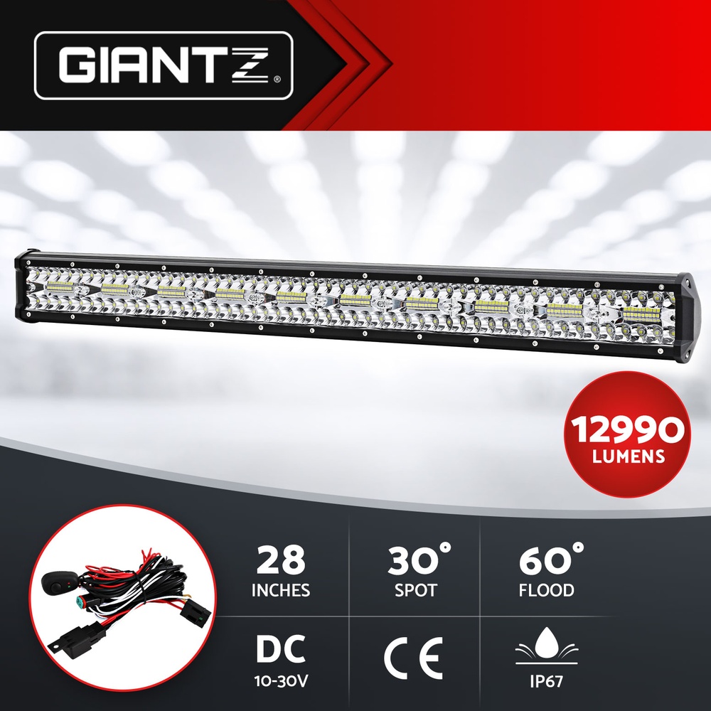 Giantz LED Driving Light 20/28/50 Inch Flood Spot Light Bar Driving Lamp - Picture 12 of 17