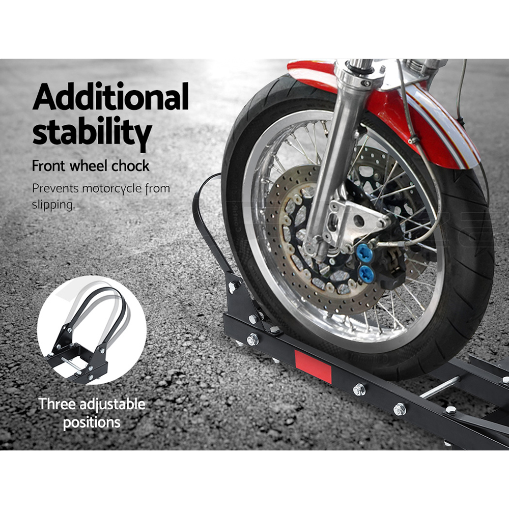 Giantz Motorcycle Motorbike Carrier Rack Arm Rack Dirt Bike Ramp 2"Towbar Steel - Picture 28 of 33
