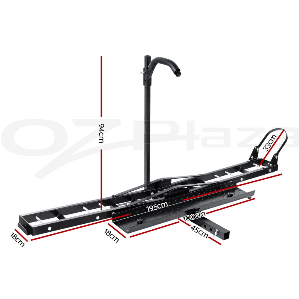 Giantz Motorcycle Motorbike Carrier Rack Arm Rack Dirt Bike Ramp 2"Towbar Steel - Picture 32 of 33