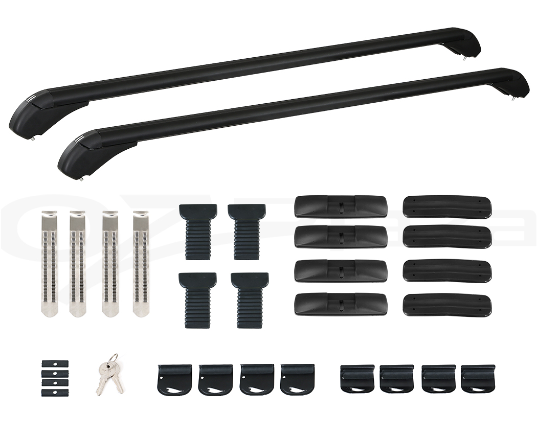 Universal Car Roof Rack Cross Bars 90cm Aluminium Adjustable Lockable