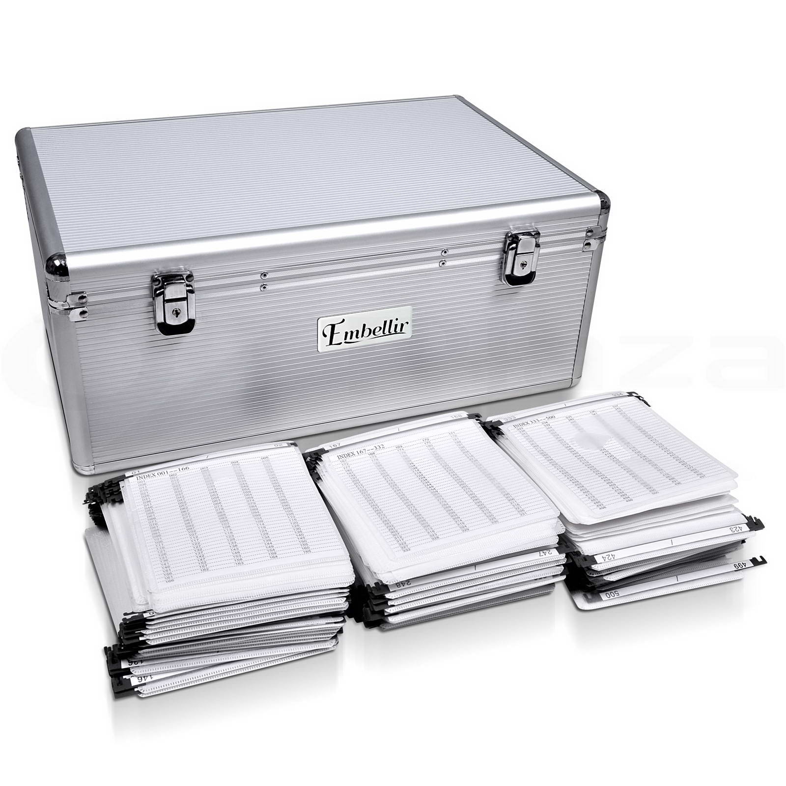 Aluminium CD Case DVD Bluray Lock Storage Case Box 240/500/1000 Discs