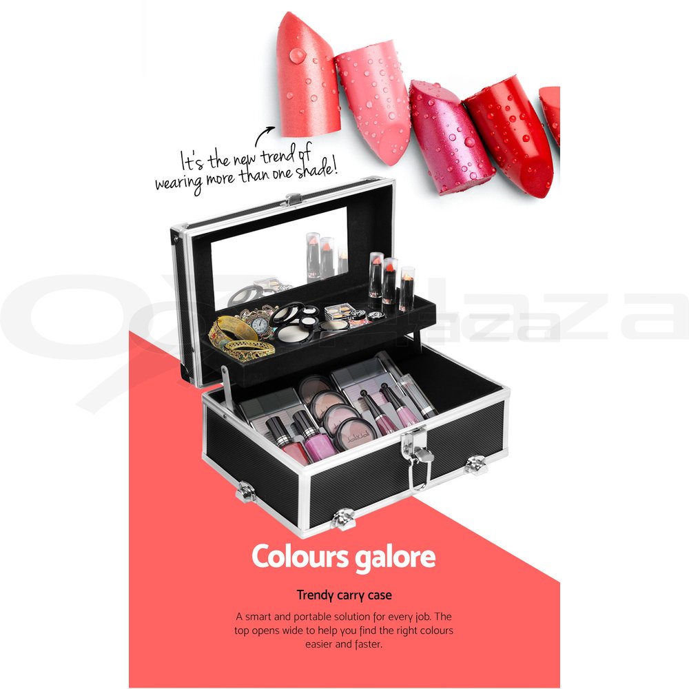 Embellir Makeup Case Makeup Organiser Beauty Case Portable Mirror 3