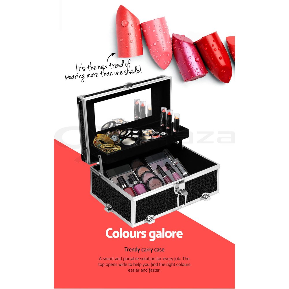 Makeup Case Beauty Cosmetic Travel Organiser Carry Storage Portable Box Embellir - Picture 13 of 95