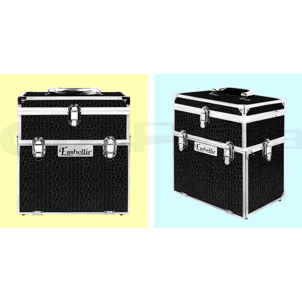 Makeup Case Beauty Cosmetic Travel Organiser Carry Storage Portable Box Embellir - Picture 15 of 95
