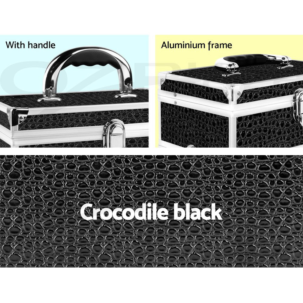 Makeup Case Beauty Cosmetic Travel Organiser Carry Storage Portable Box Embellir - Picture 17 of 95