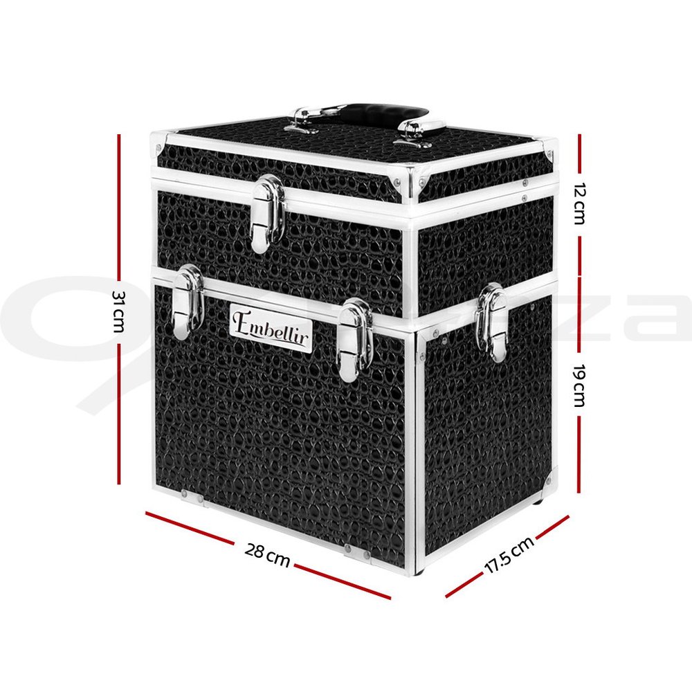 Makeup Case Beauty Cosmetic Travel Organiser Carry Storage Portable Box Embellir - Picture 19 of 95