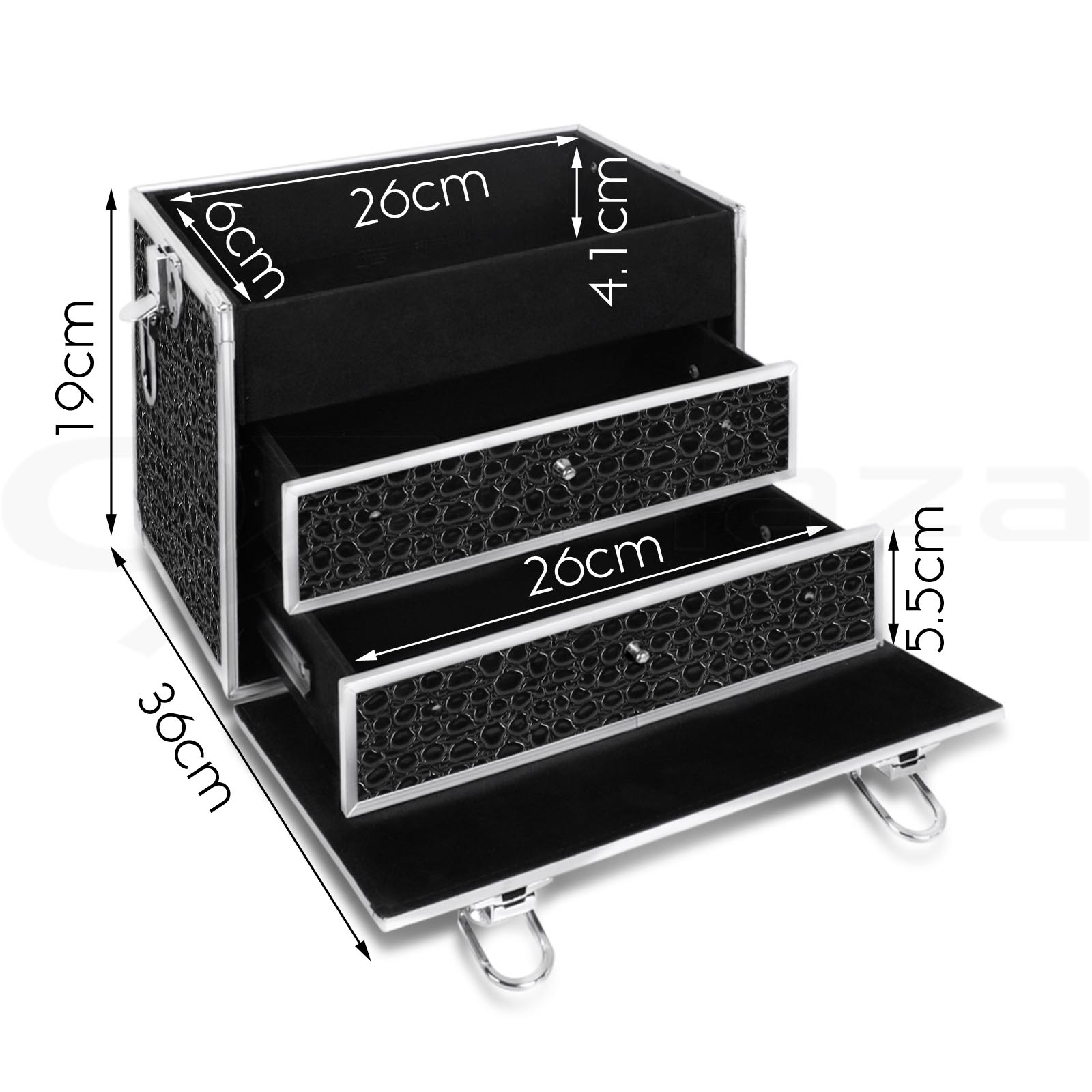 Makeup Case Beauty Cosmetic Travel Organiser Carry Storage Portable Box Embellir - Picture 21 of 95