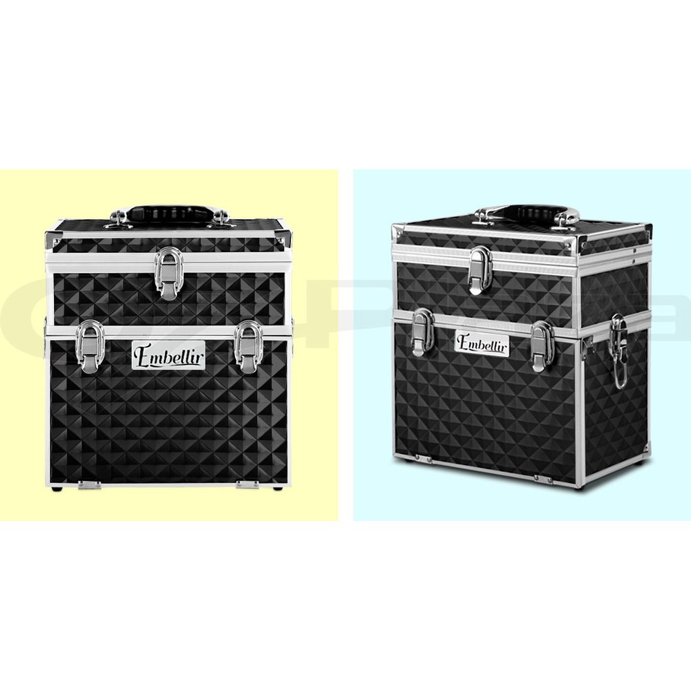Makeup Case Beauty Cosmetic Travel Organiser Carry Storage Portable Box Embellir - Picture 26 of 95