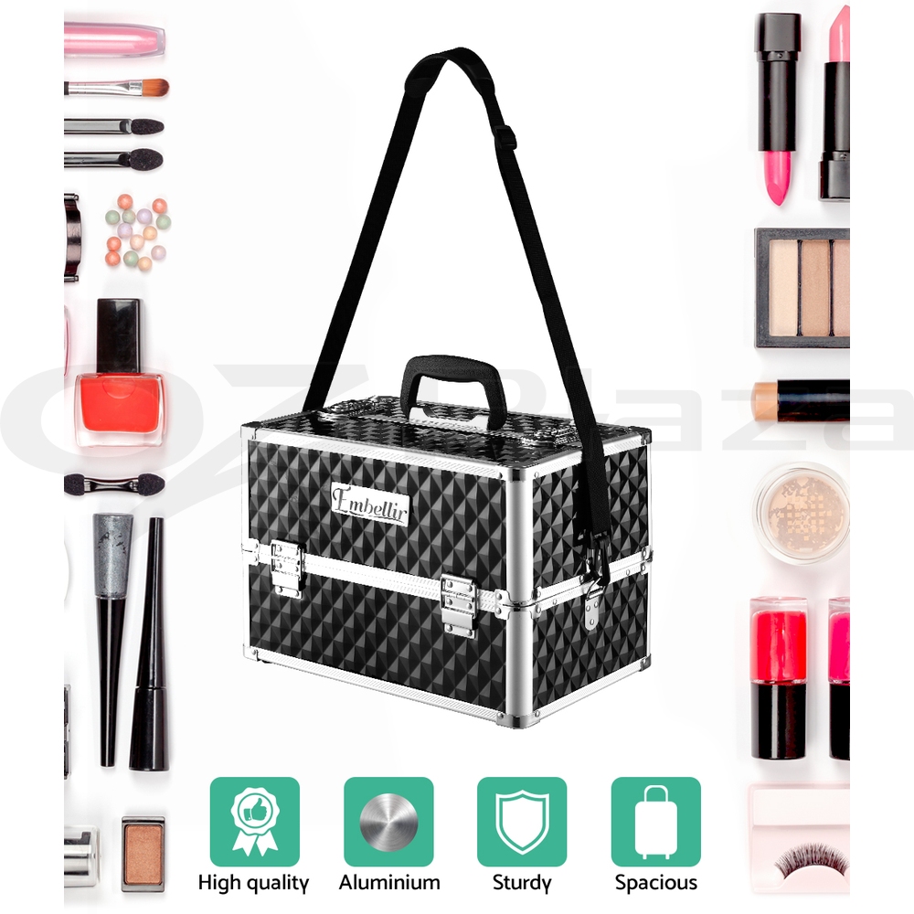 Makeup Case Beauty Cosmetic Travel Organiser Carry Storage Portable Box Embellir - Picture 76 of 95