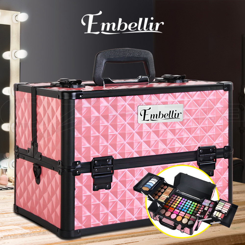 Makeup Case Beauty Cosmetic Travel Organiser Carry Storage Portable Box Embellir - Picture 53 of 95