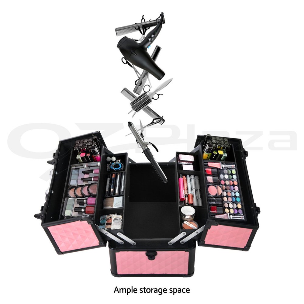 Makeup Case Beauty Cosmetic Travel Organiser Carry Storage Portable Box Embellir - Picture 58 of 95