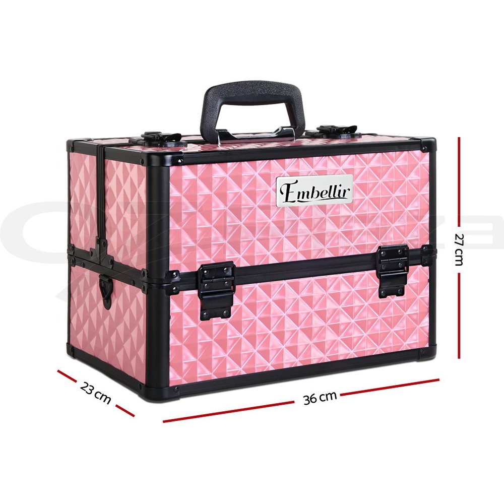 Makeup Case Beauty Cosmetic Travel Organiser Carry Storage Portable Box Embellir - Picture 60 of 95