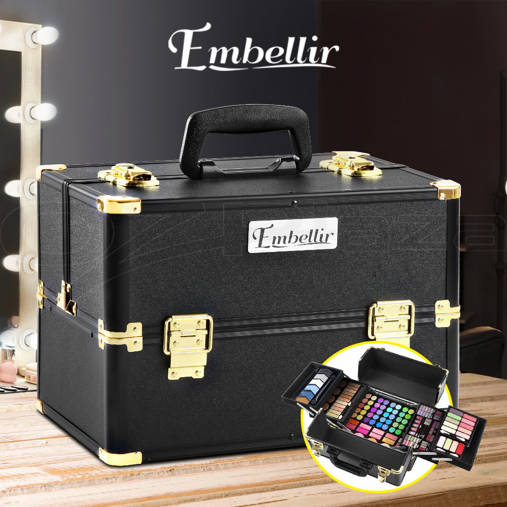 Makeup Case Beauty Cosmetic Travel Organiser Carry Storage Portable Box Embellir - Picture 85 of 95