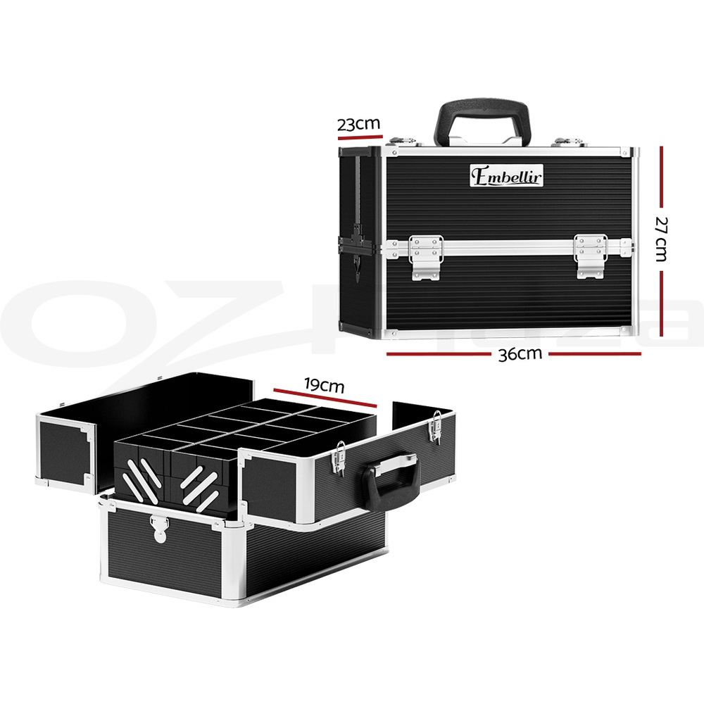 Makeup Case Beauty Cosmetic Travel Organiser Carry Storage Portable Box Embellir - Picture 71 of 95