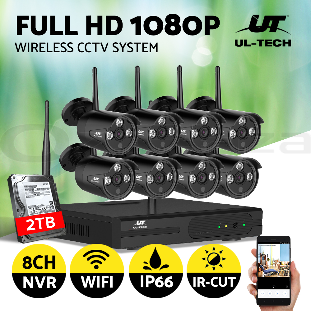 UL-tech CCTV Camera Security System Wireless Home 3MP WIFI 8CH DVR Outdoor IP - Picture 19 of 20