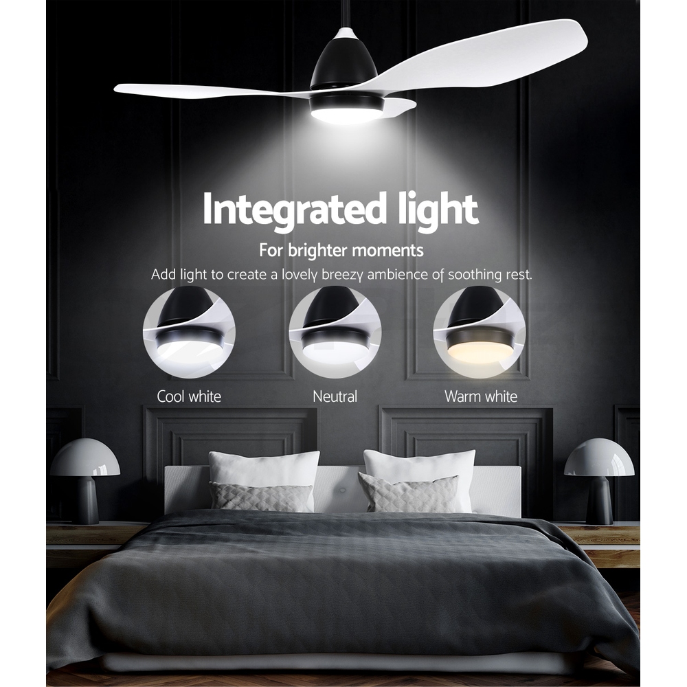 Devanti DC Motor Ceiling Fan With Light LED Remote Control Fans 48'' 52'' 64'' - Picture 16 of 55