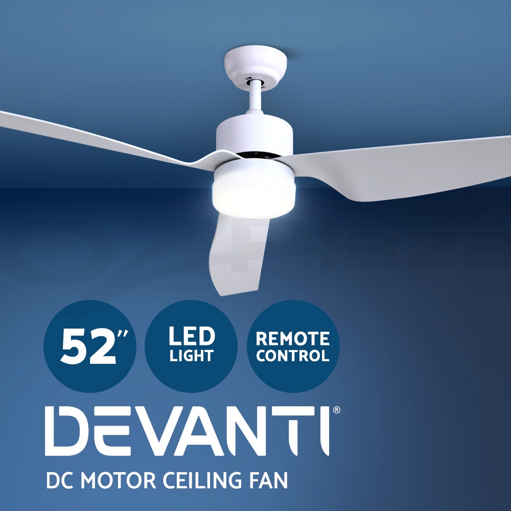 Devanti DC Motor Ceiling Fan With Light LED Remote Control Fans 48'' 52'' 64'' - Picture 34 of 55