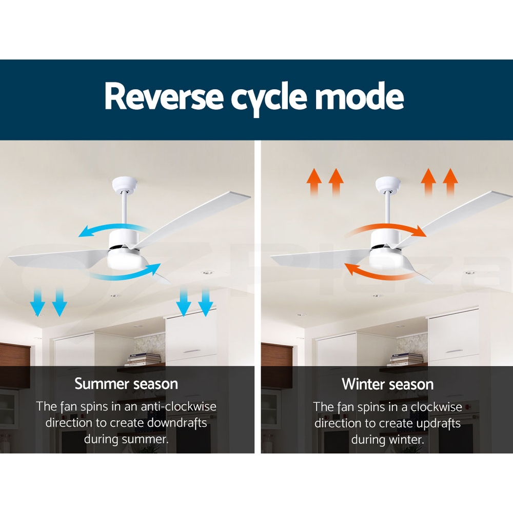 Devanti DC Motor Ceiling Fan With Light LED Remote Control Fans 48'' 52'' 64'' - Picture 38 of 55