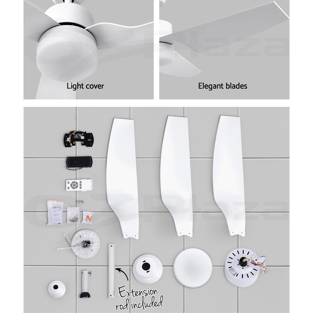 Devanti DC Motor Ceiling Fan With Light LED Remote Control Fans 48'' 52'' 64'' - Picture 43 of 55