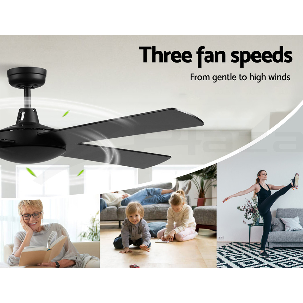 Devanti Ceiling Fan 52'' Ceiling Fans Remote 8H Timer Wooden Blades 1300mm Home - Picture 14 of 33