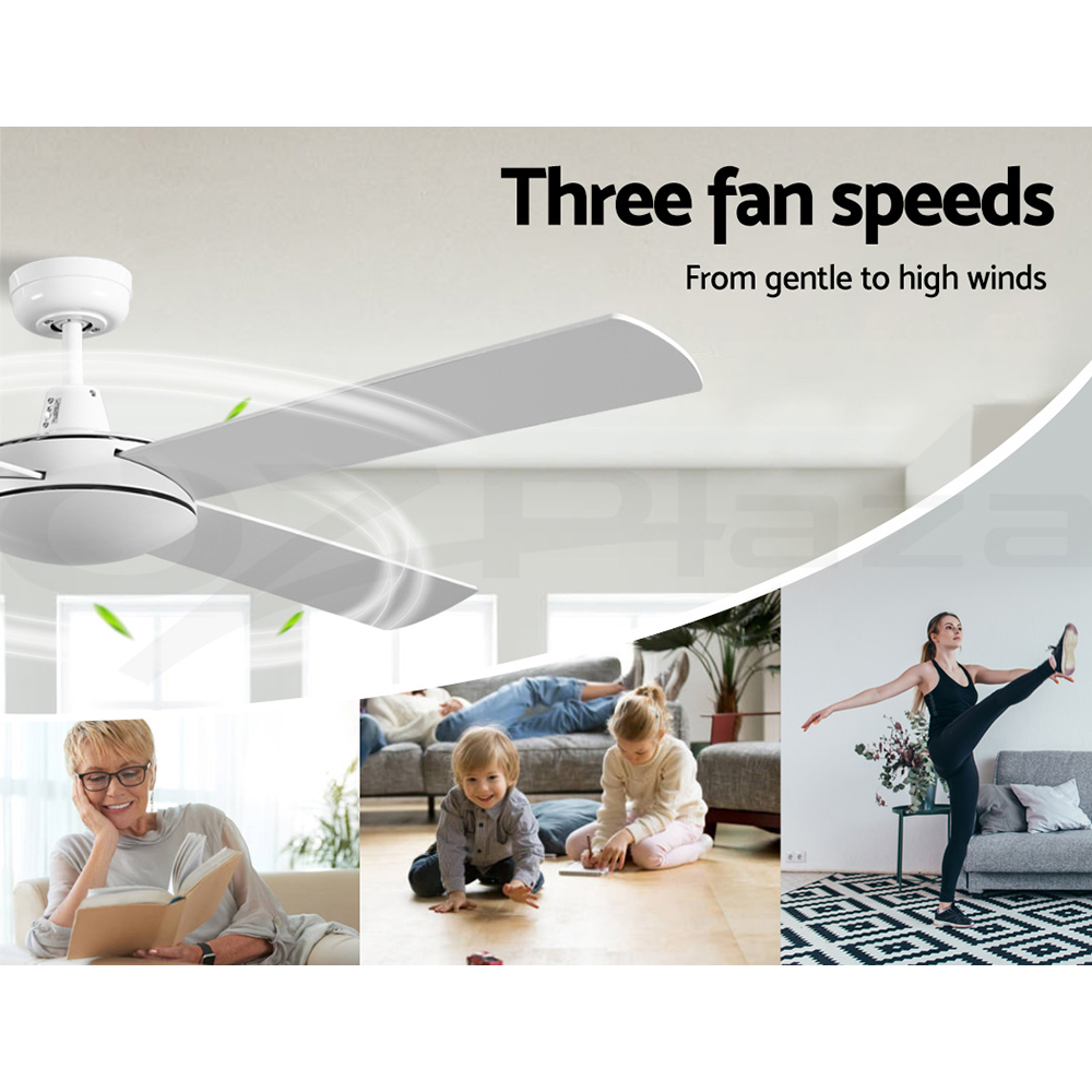 Devanti Ceiling Fan 52'' Ceiling Fans Remote 8H Timer Wooden Blades 1300mm Home - Picture 25 of 33
