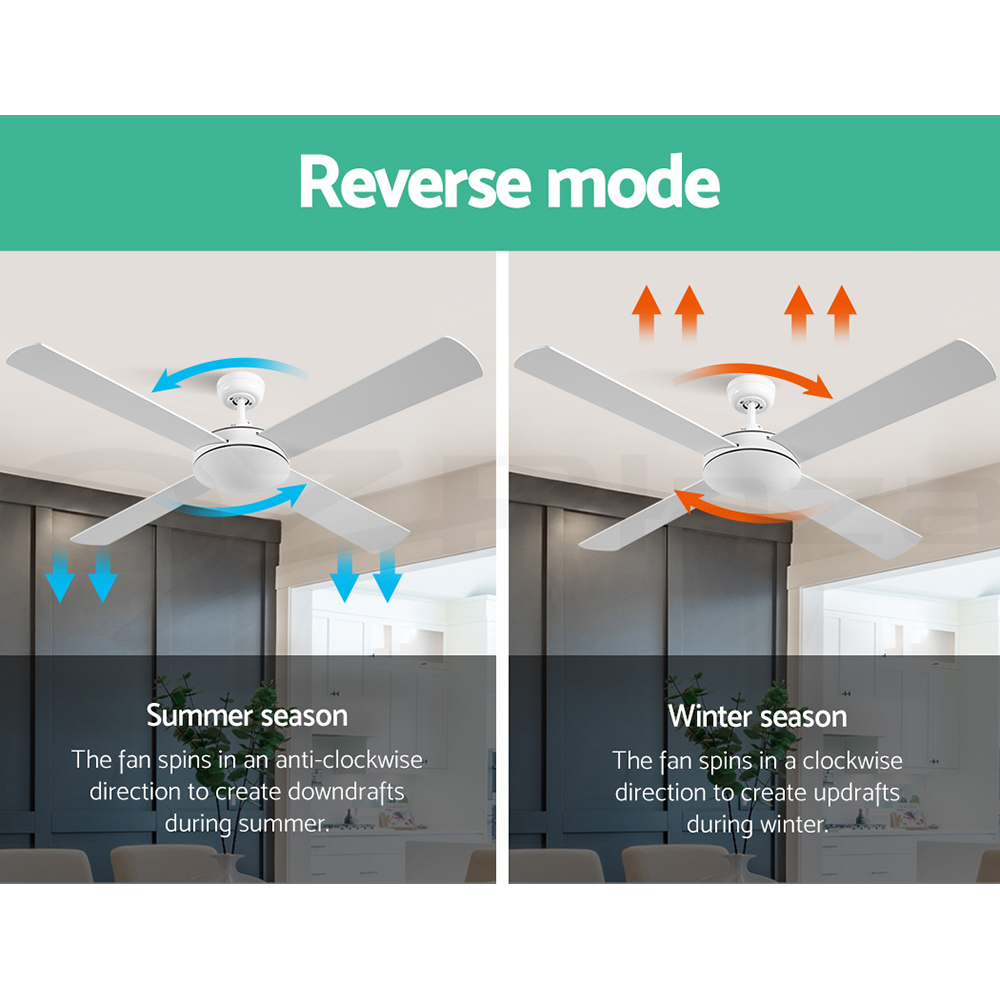 Devanti Ceiling Fan 52'' Ceiling Fans Remote 8H Timer Wooden Blades 1300mm Home - Picture 26 of 33