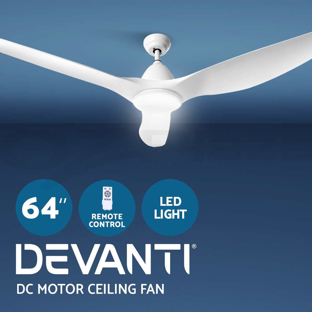 Devanti 64 Inch Ceiling Fan DC Motor LED light w/Remote - Picture 11 of 11