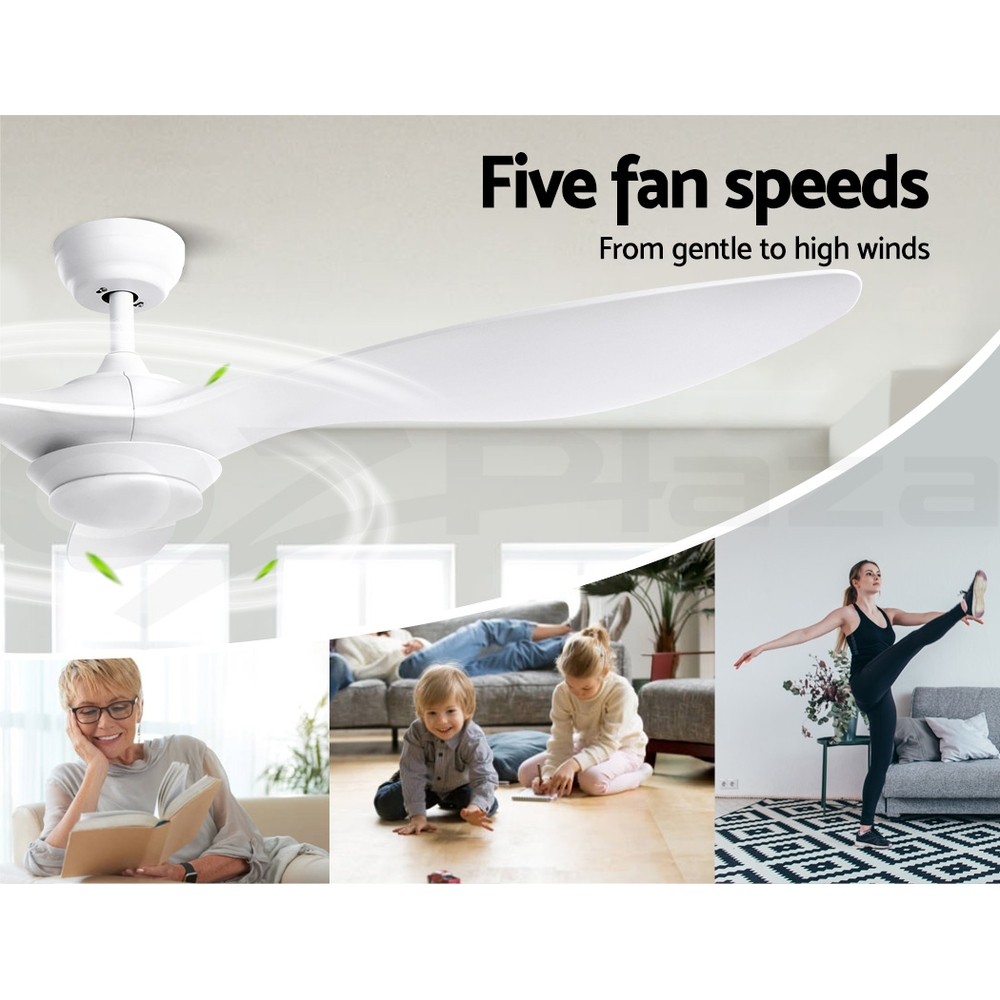 Devanti 48" 52" 64" Ceiling Fan AC DC Motor Fans Light LED Remote Control - Picture 31 of 43