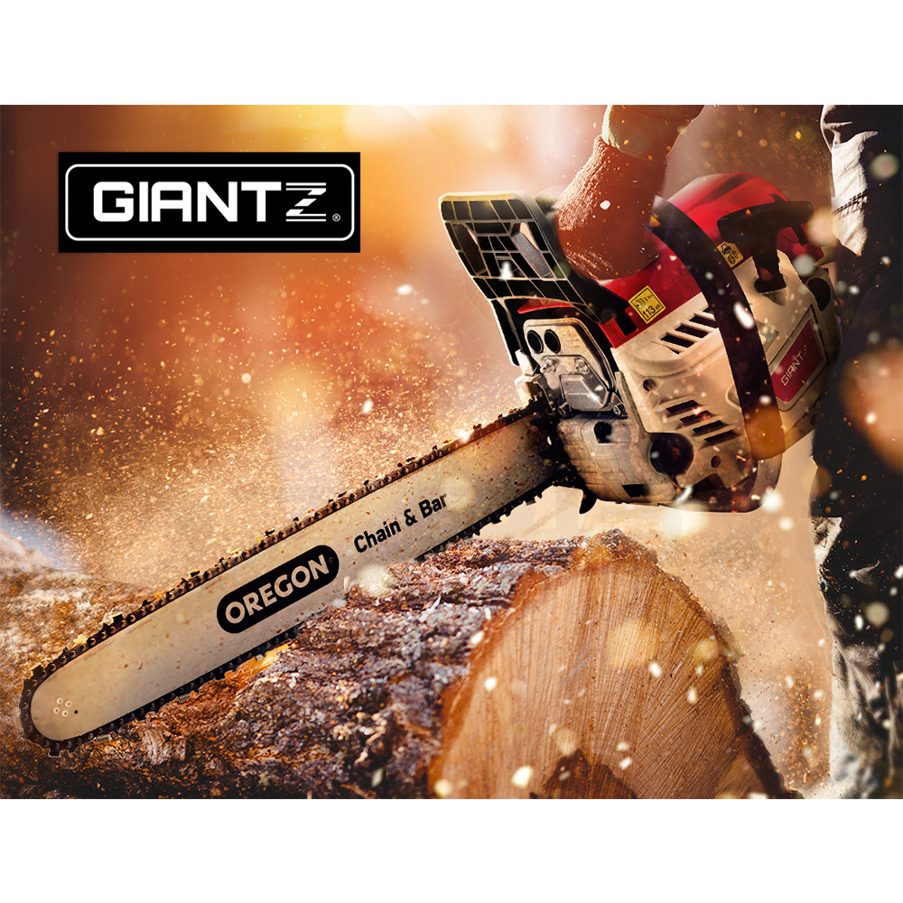 Giantz Chainsaw Petrol Commercial Chain Saw EStart Bar Top Handle Tree
