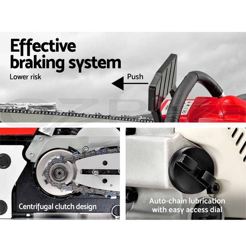 Giantz Chainsaw Top Handle Petrol Chain Saw Bar EStart 92/88/75/62/58
