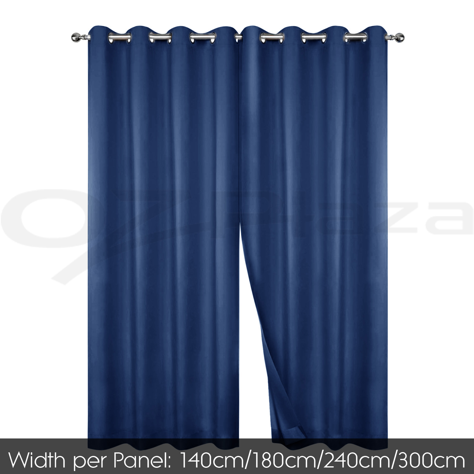 Art Queen 2x Blockout Curtains Window Blackout Curtain Eyelet 3