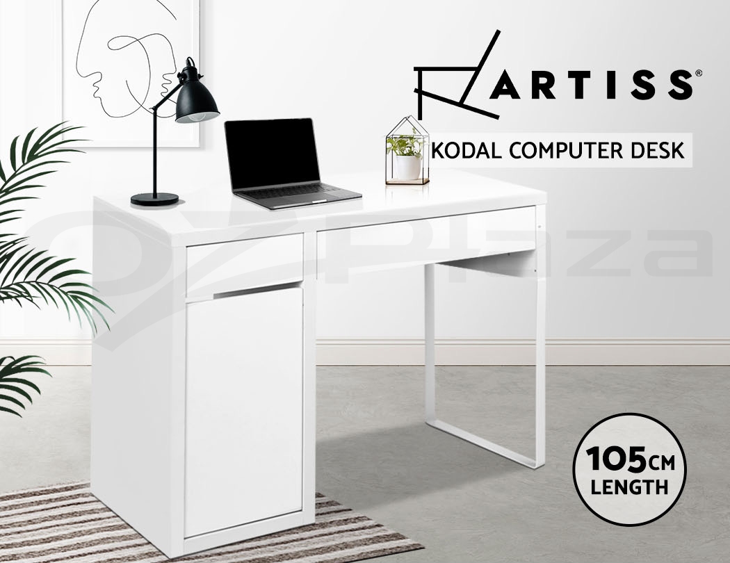 Artiss Office Computer Desk Study Table Home Metal Storage Cabinet