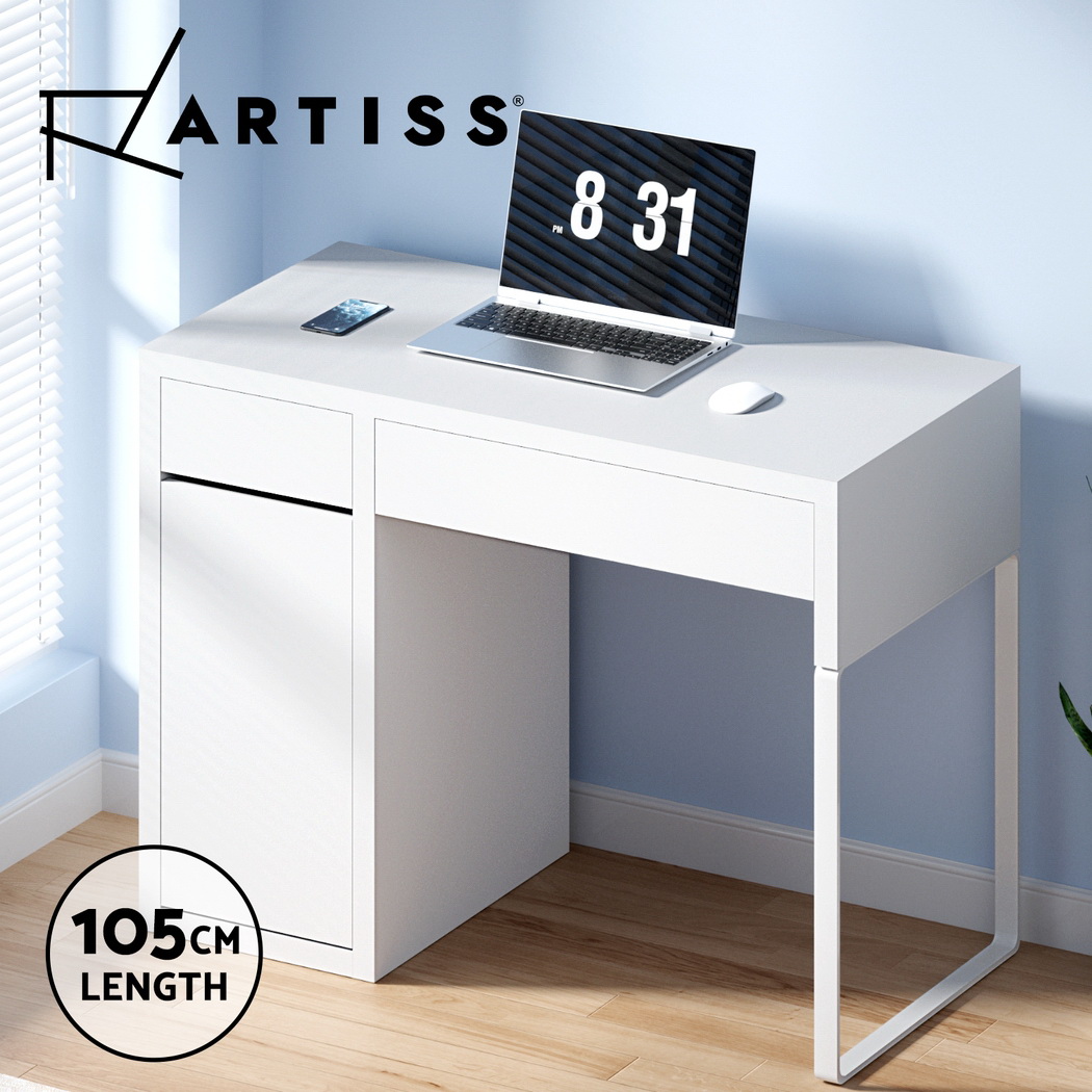 Artiss Office Computer Desk Study Table Home Metal Storage Cabinet